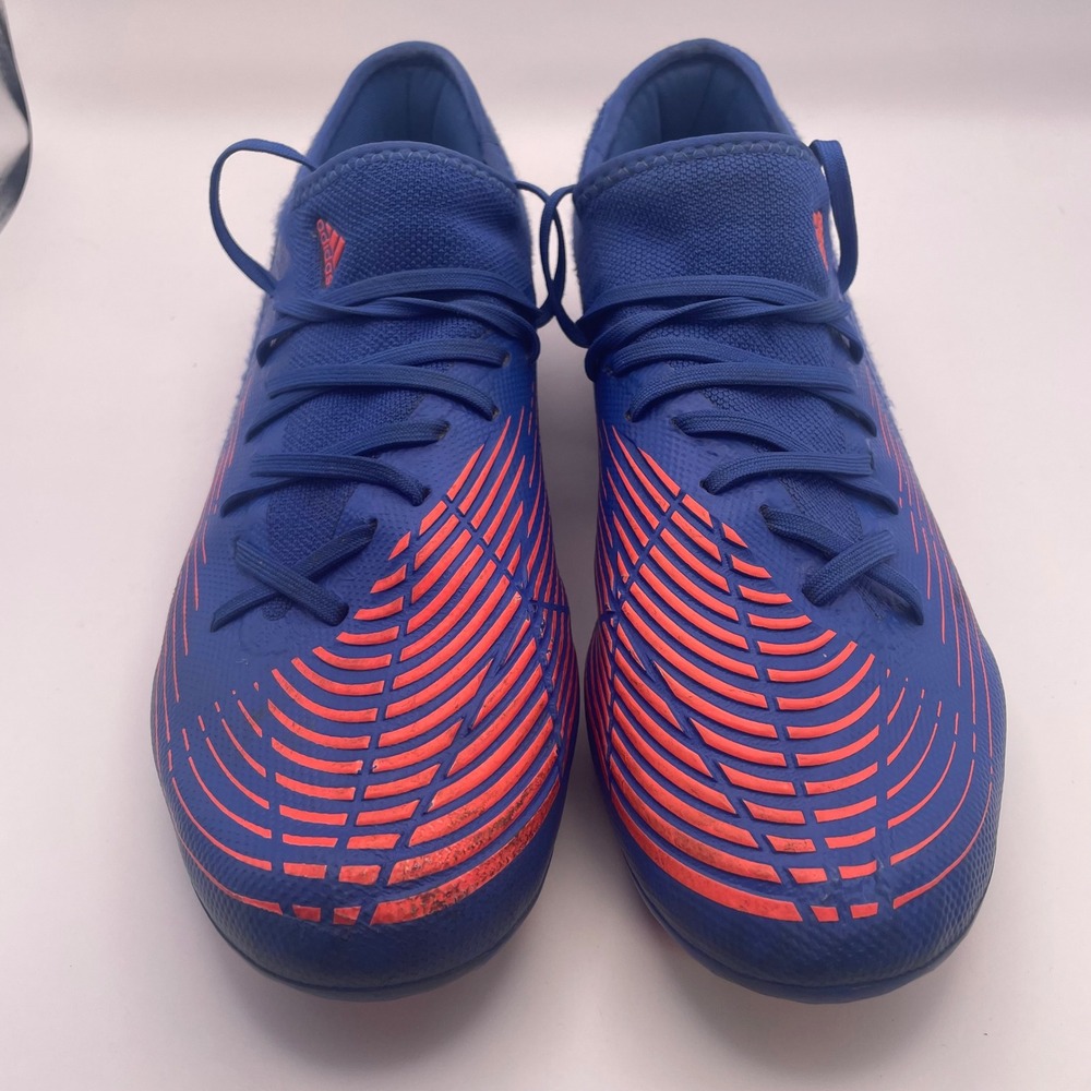 Adidas Predator Edge.3 FG Soccer Cleats Blue Solar Red GW2280 Mens 9